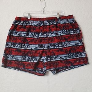 🚫SOLD🚫Columbia PFG omni-shade red blue striped swimming fishing shorts mens